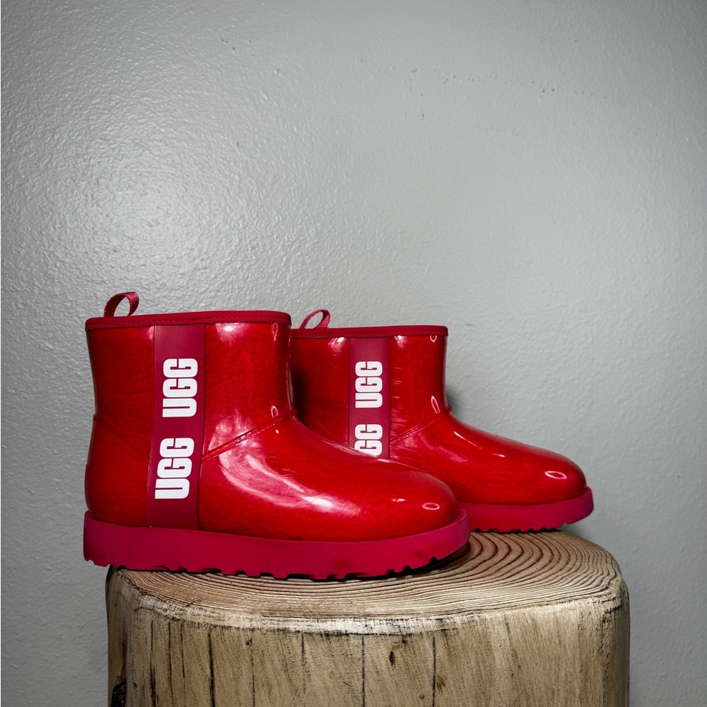 Ugg Classic Clear Mini Winter Boot Clear Plastic … - image 3